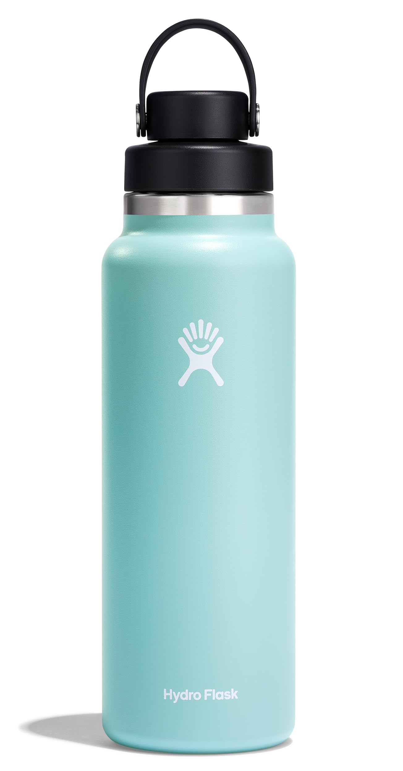 Hydro Flask Water Bottle - Insulated Stainless Steel - Wide Mouth Chug Lid, Non Spill, Leakproof in 40 Oz Dew