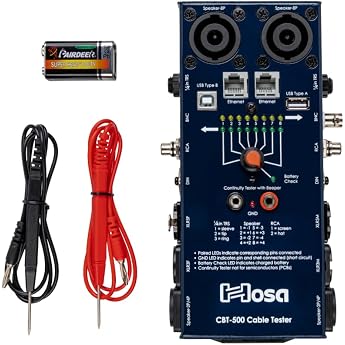 Hosa CBT-500 Cable Tester Diagnostic Cable Fault