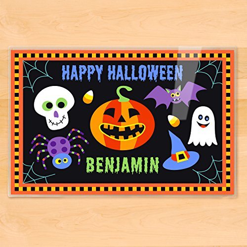 Halloween Personalized Placemat for Kids, 18 Inches x 12 Inches, Laminated, by Art Appeel