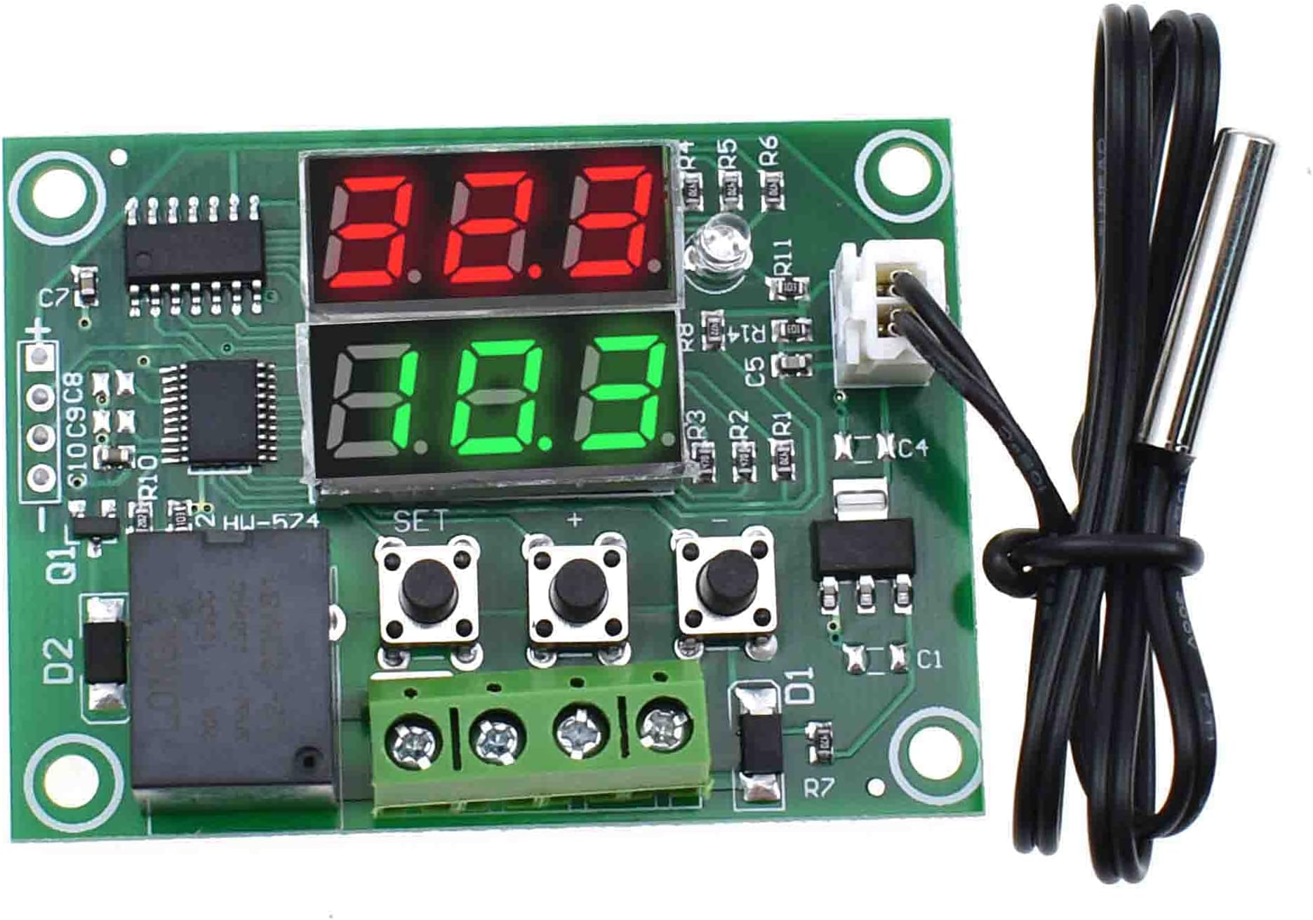 XH-W1219 DC 12V Dual LED Digital Display Temperature Controller Regulator Switch Control Relay NTC Sensor Module