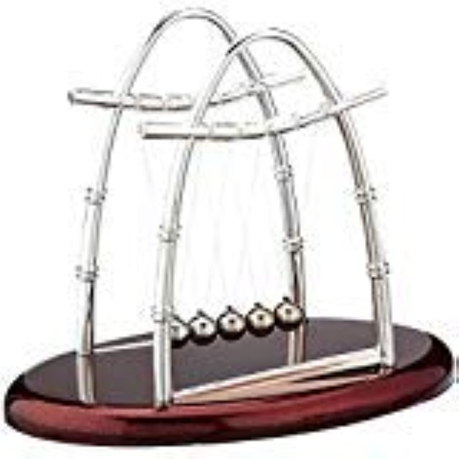 eWINNER Newton's Cradle Balance Balls, Desk Office Decorations wBalance Balls Fun Science Physics Gadget Desktop Decoration Kinetic Motion Calm Down for Office Bedroom Living Room (27 * 16 * 22cm)
