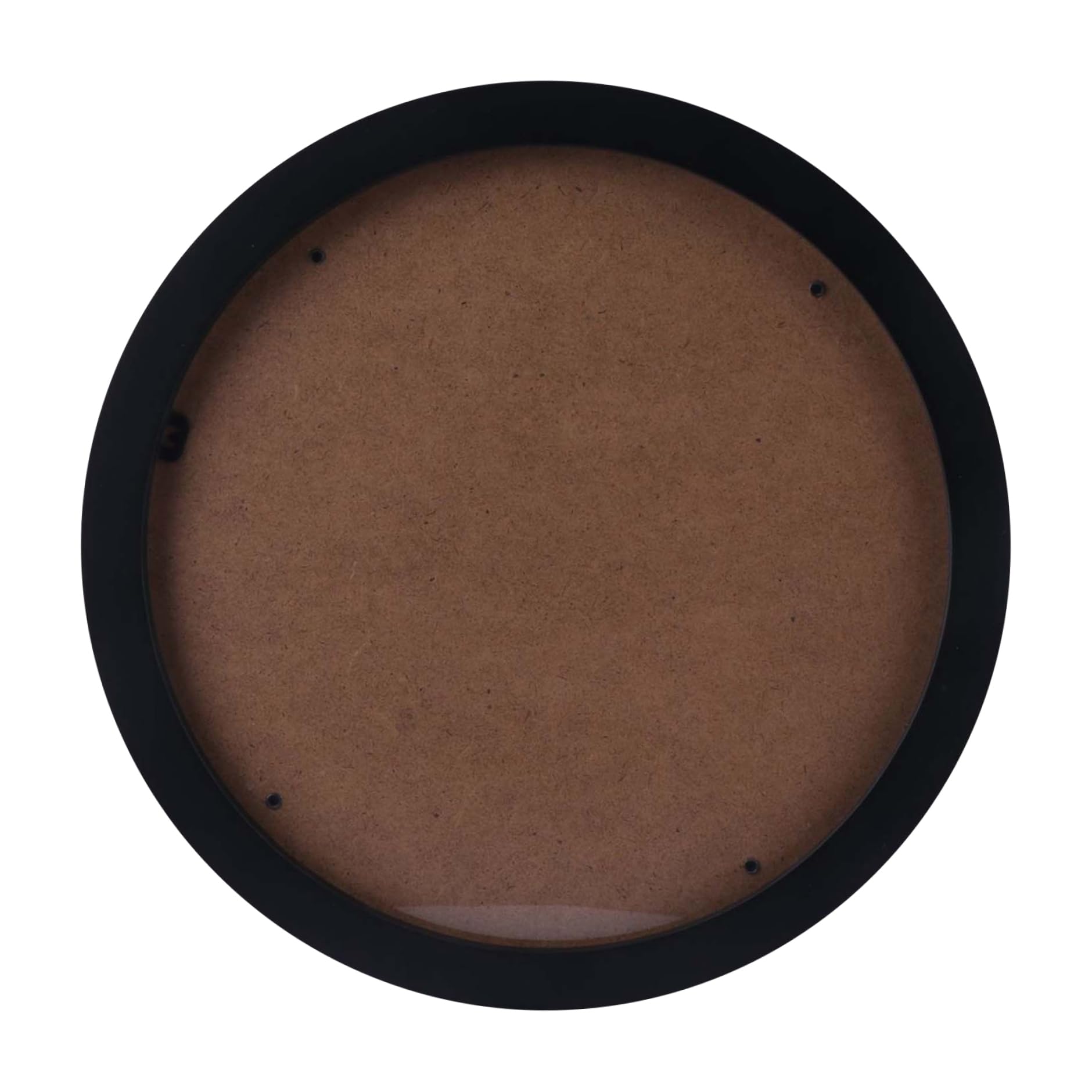 Cadre photo rond avec bordure noire 12 pouces décoratif clair