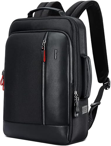 BOPai Mochila inteligente ampliable grande de 15.6 pulgadas para viajes, resistente al agua, antirrobo, mochila para laptop con carga USB, mochila