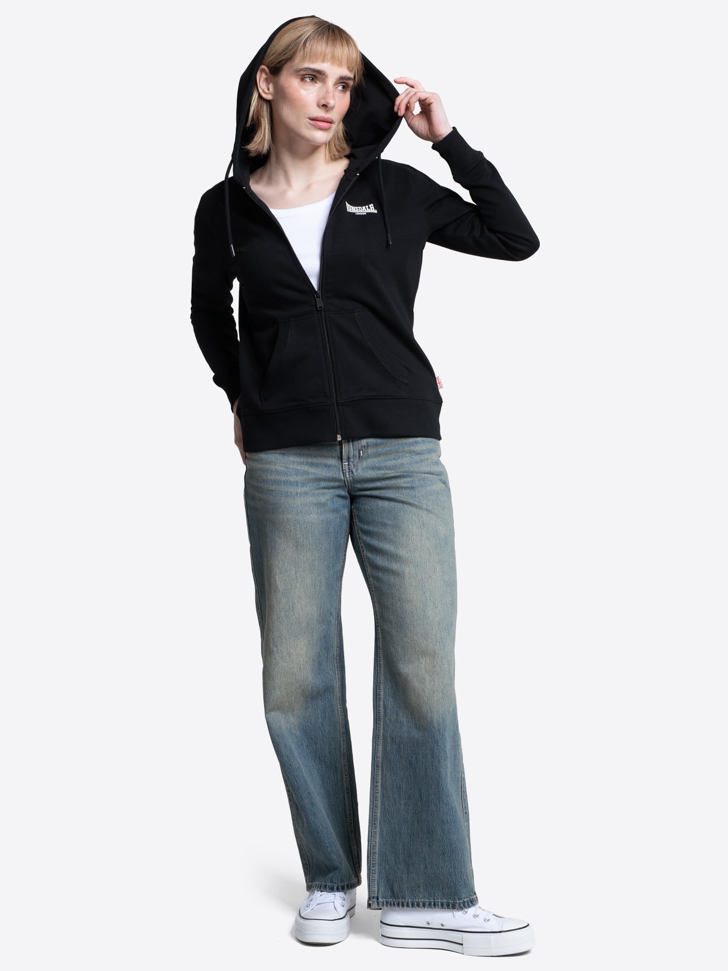 Lonsdale Calder Vale Sudadera con Capucha Mujer (Pack de 1)