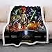 Manta de la Serie Yoda Impresión Digital 3D Mantas de Star Wars Tirar en la Cama Cuna Funda de sofá Colcha Niños Niños Regalos para niños (10 Opciones)