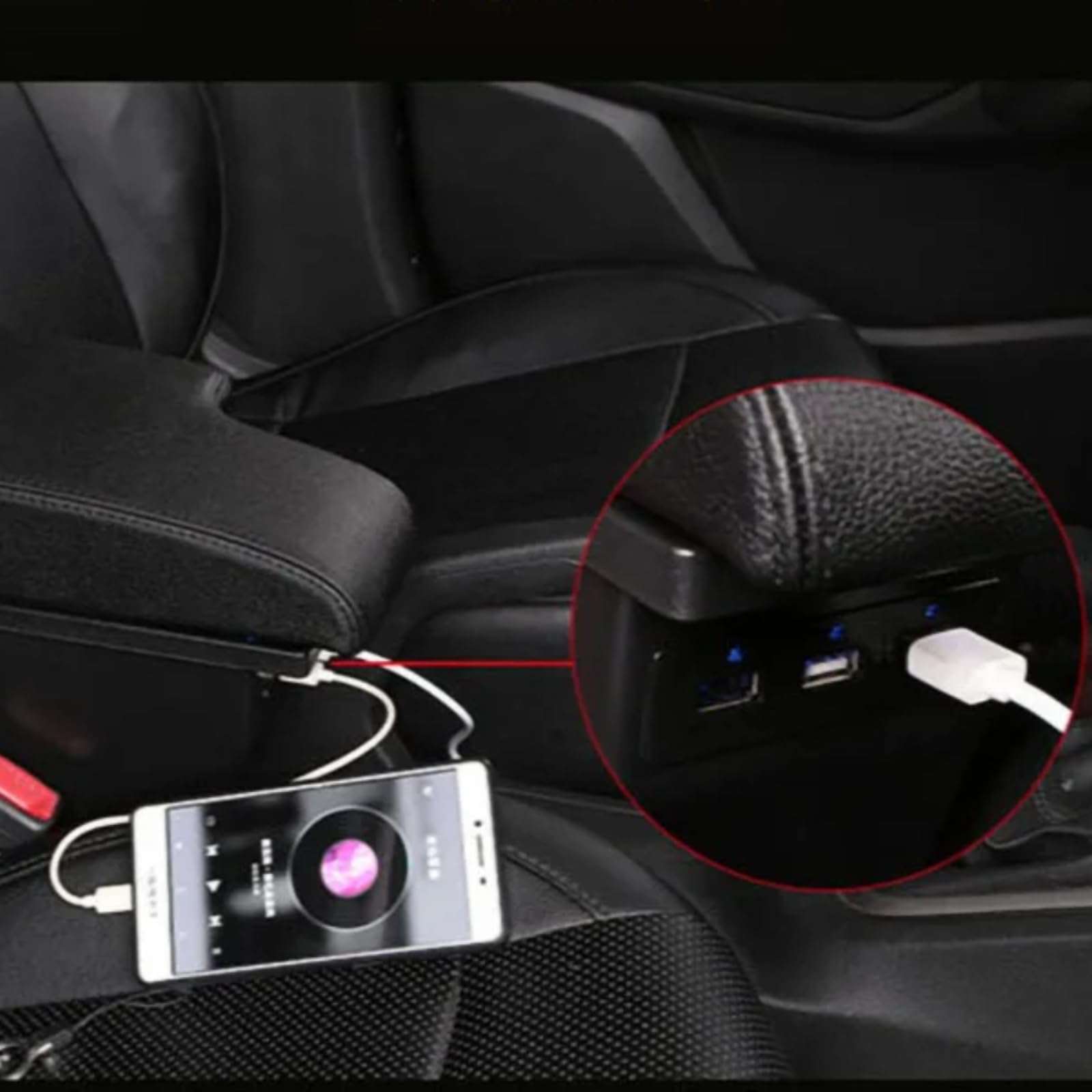 Schowek w podłokietniku Dla Toyota Dla Aqua Dla Prius C Aqua Schowek w podłokietniku samochodowym Dedykowane części do modernizacji Wyposażenie wnętrza samochodu
