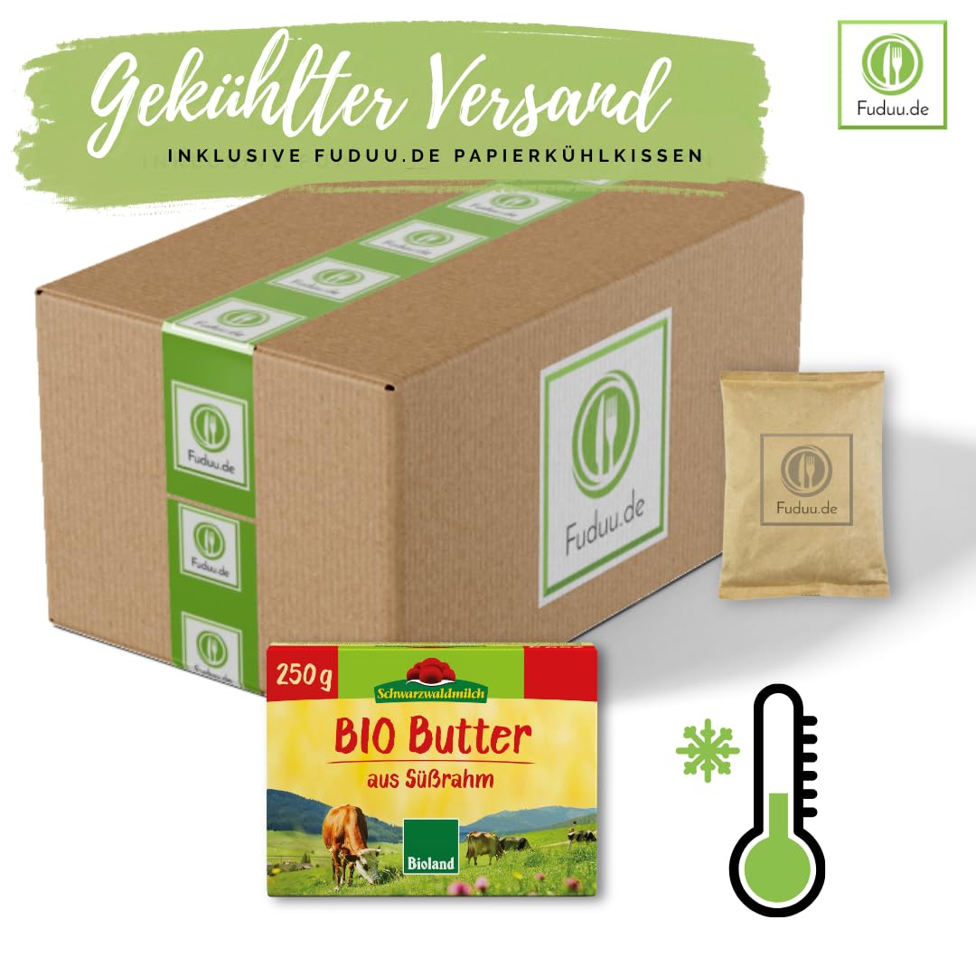 Schwarzwaldmilch Bio Süßrahmbutter 250g - Cremige Premium Butter aus dem Schwarzwald, Natürlich & Frisch, Ideal zum Kochen & Backen, 4 Packungen á 250 g