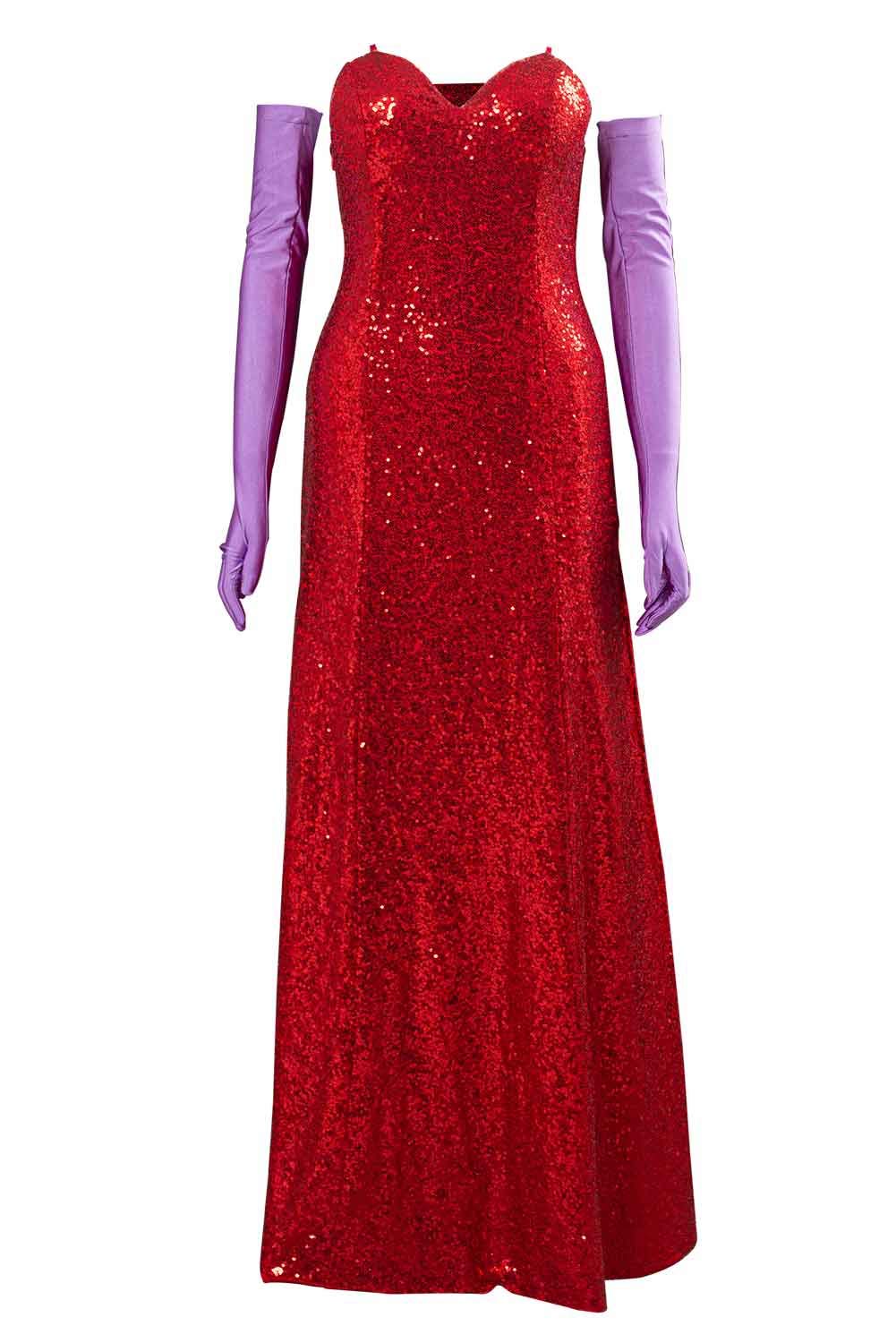 Bilicos Roger Rabbit Jessica Rabbit Dress Outfits Halloween