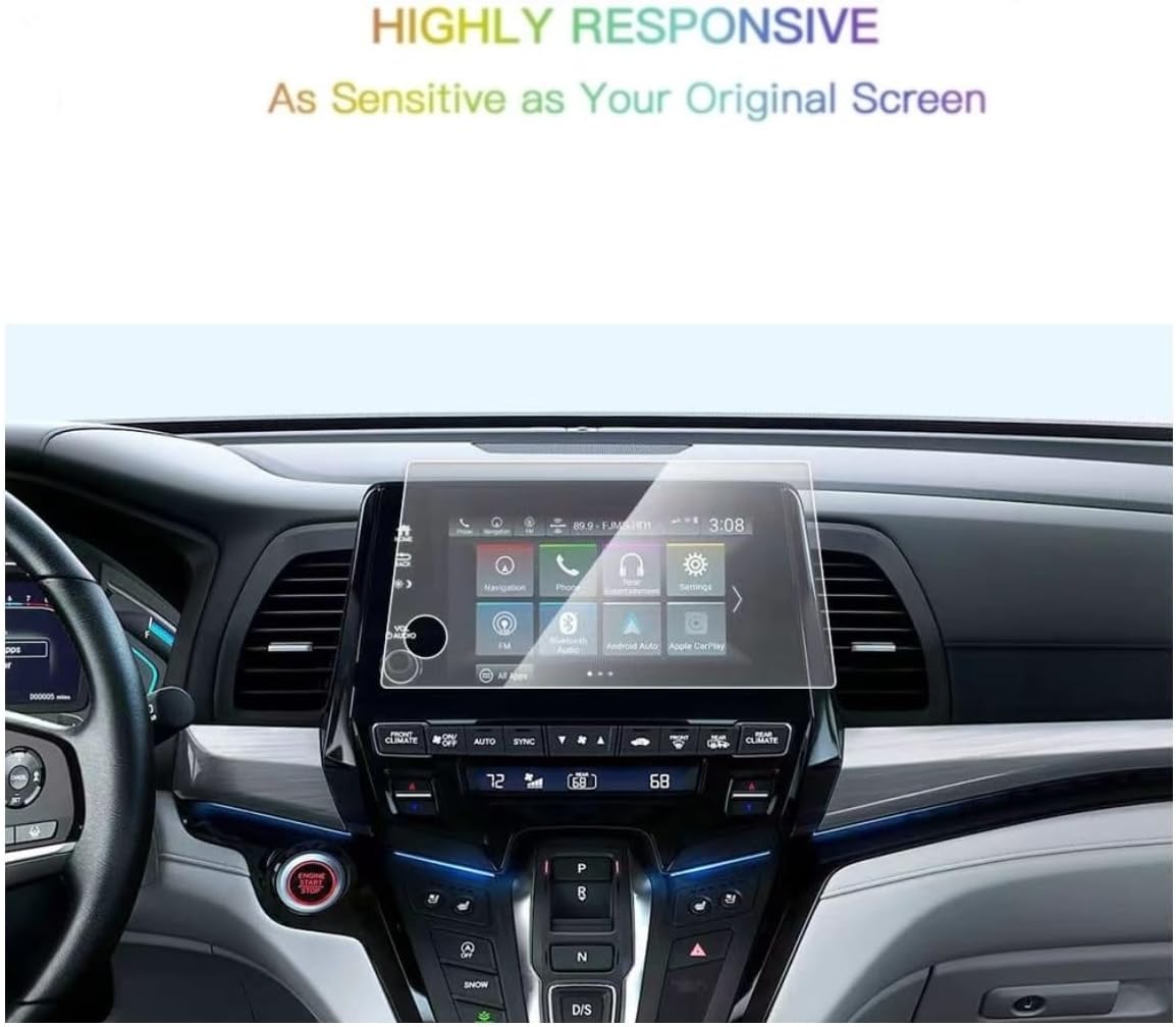 Tempered Glass Screen Protector Compatible With 2021-2024 Honda Odyssey 8 Inch Touchscreen,Anti-Explosion & Scratch,HD Clear,Premium Navigation Accessories