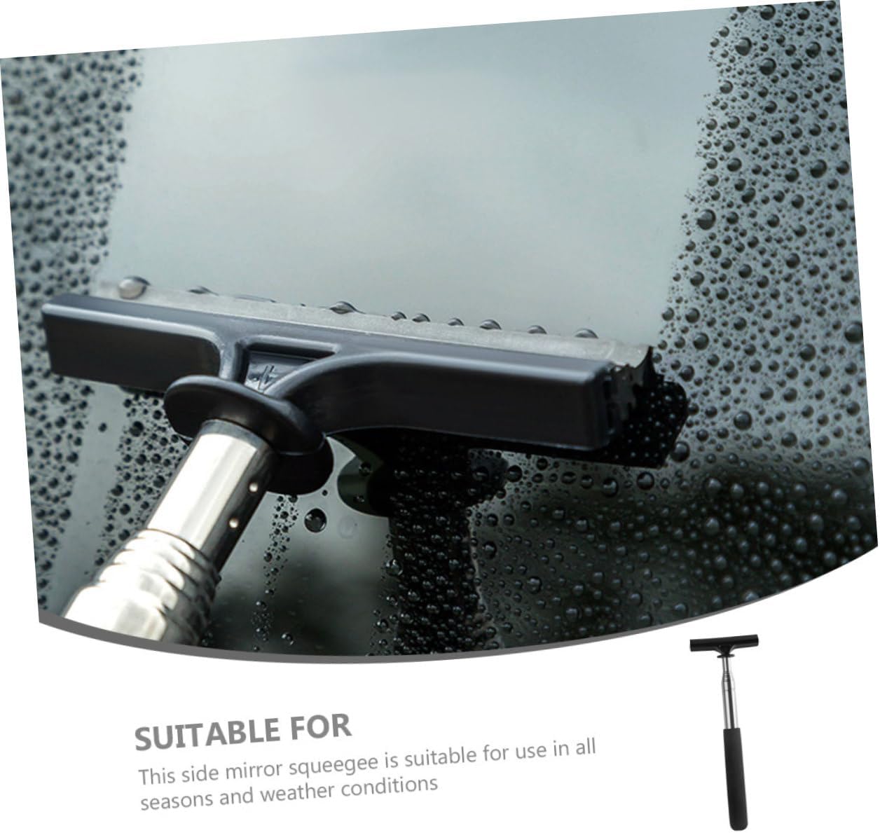 PRETYZOOM Rearview Mirror Cleaning Brush Portable Car Mirror Squeegee Window Squeegee for Car Windshield Detail Brushes