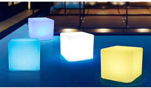 Miniatura 5 de Taburete de luz LED de color de 16 pulgadas, para exteriores, interiores, recargable, con control remoto, RGB que cambia de color, taburete de