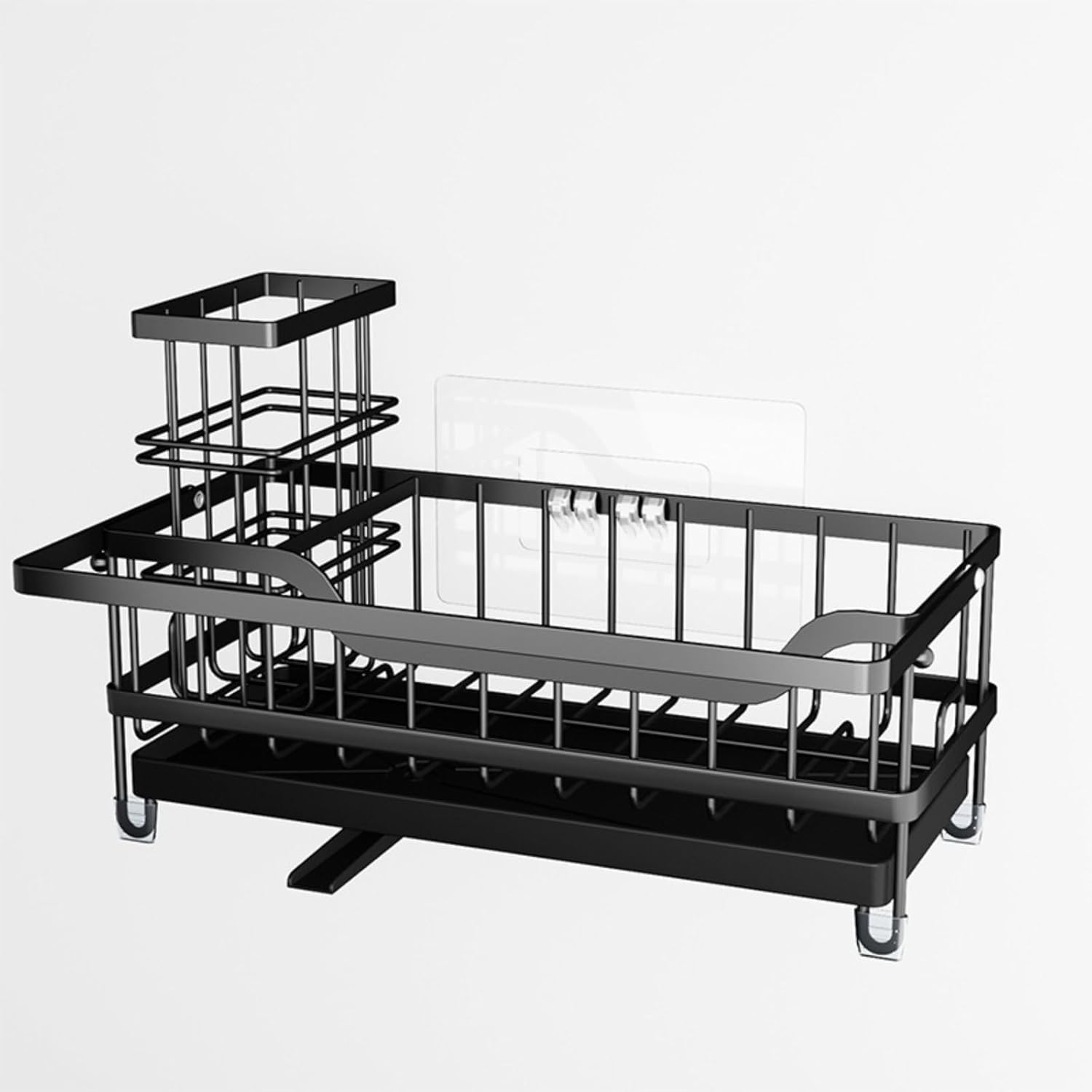 Kitchen Sink Drain Rack, Detachable countertop Cloth Rack, wall Mounted Sponge Rack