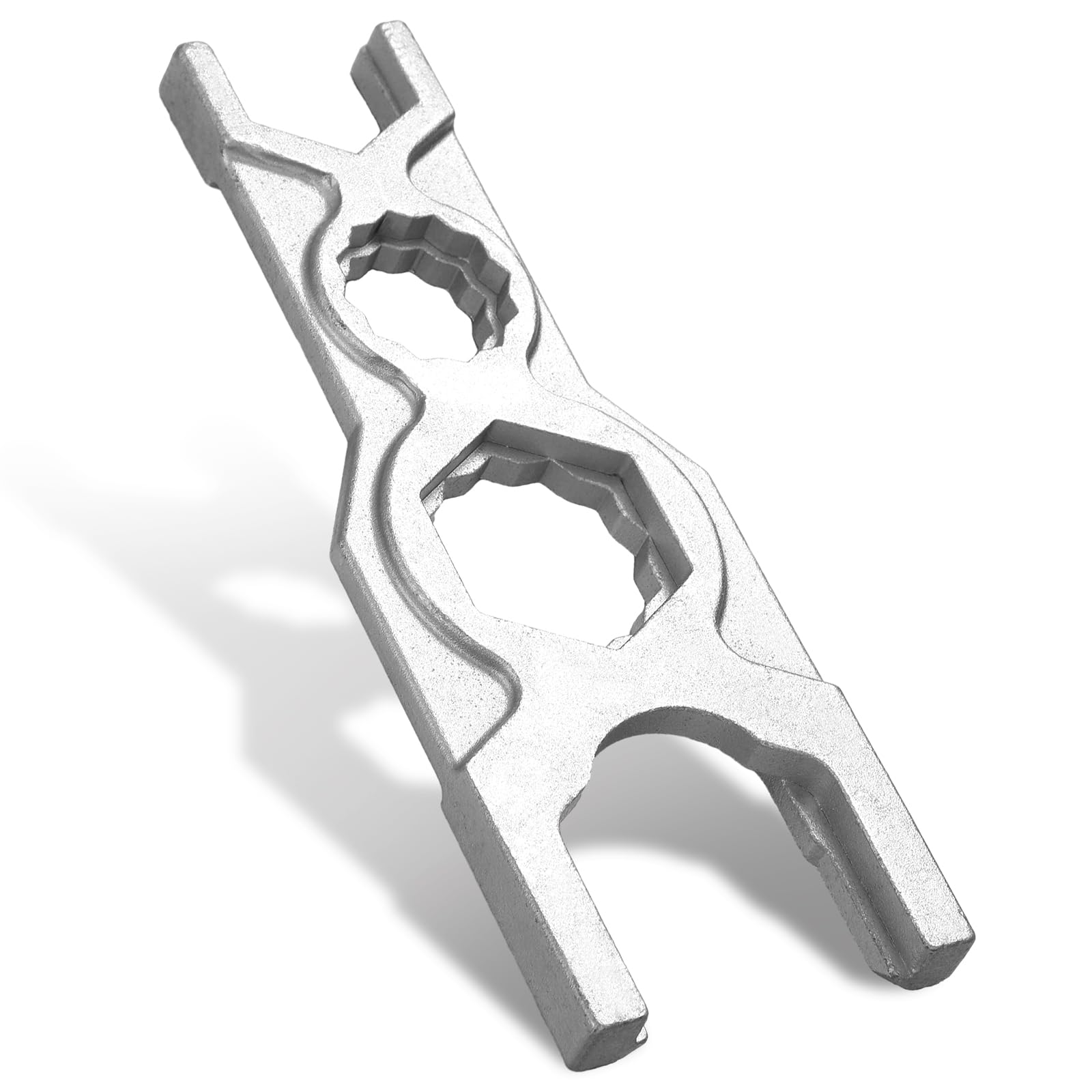 Yaocom 7-3/4 Spud Wrench Flush Valve Wrench Ergonomic Multiple Wrenches for Servicing and Installing Flushometers Spud with Smooth Jawed for