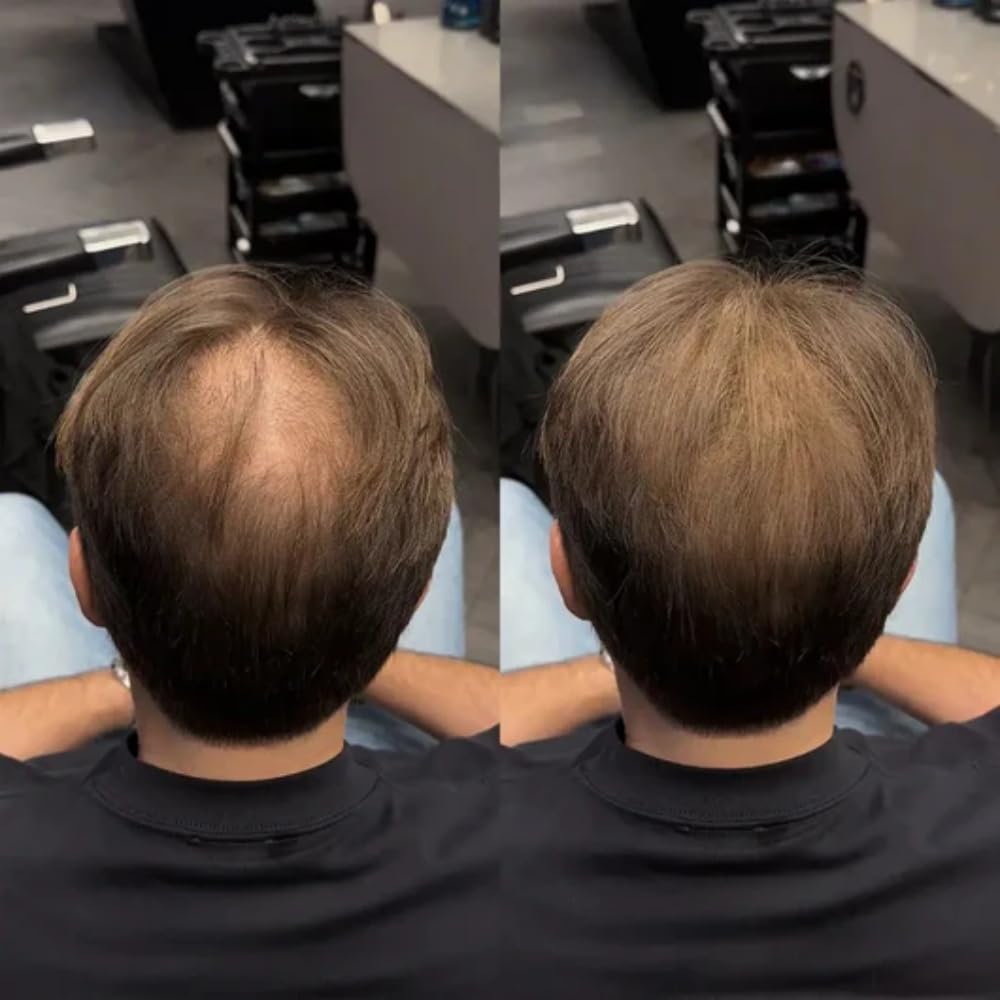 cavoria Kaschierpuder für die Haare- Langanhaltendes Haar für Männer und Frauen, Grauabdeckung, Wasserdicht & Schweißresistent, Haarverdichtung Wurzeln für dünner werdendes Haar