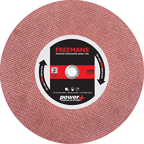 Image of FREEMANS 14-Inch /355mm Double Net Red Cut Off Wheels-(Set of 25 Pieces) | Made of Aluminium Oxide Grain Abrasive|Use For Cutting of Metals, Steel, Stainless Steel, Cast Iron, and Ferrous Metals