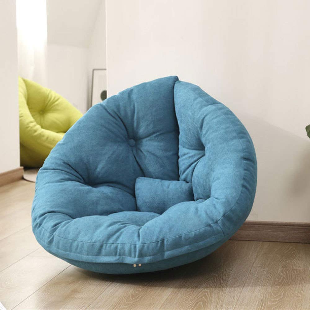 HAOLIN Large Bean Bag Gamer Recliner Outdoor And Indoor Adult Gaming  Beanbag Seat Chair (water And Weather Resistant),Blue-M