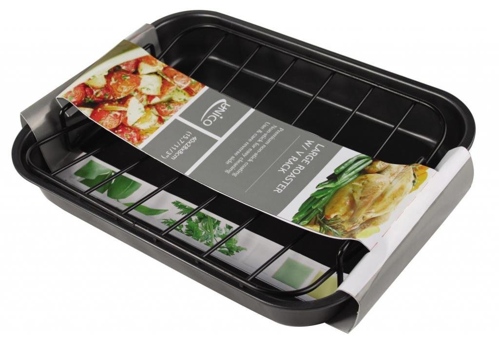 Euro-Home Gorgeous Large Roaster with V Rack, Multicolor