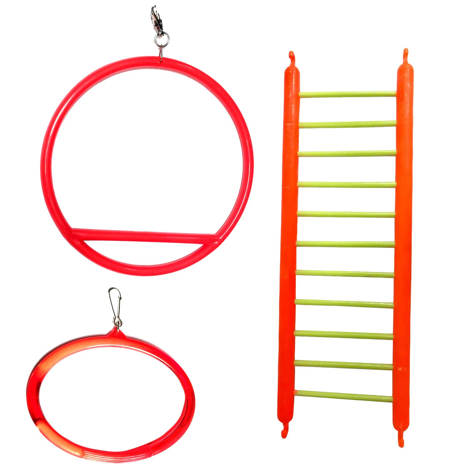Jainsons Pet Products Bird Ladder with Hanging Ring for Cage Bird Toy for Parakeets and Parrots/Bird Will Enjoy with This Ladder - Color May Vary (B08QCZF5TD) Amazon Price History, Amazon Price Tracker