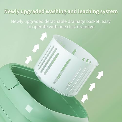 Miniatura 7 de GIFZES Portable Washing Machine,8L Mini Washing Machine,3 Modes Small Washing Machine with Drain Basket,Blue Ray Washer Deep Cleaning for Underwear,
