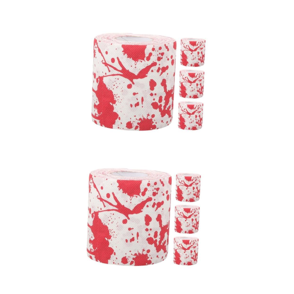 Papier toilette imprimé sanglant Halloween Healvian absorbant et doux pour décoration de fête
