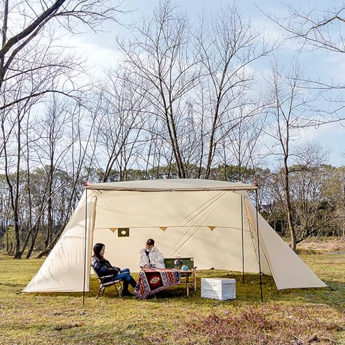 Carpa familiar ultraligera para camping, 4 estaciones, rápida miniatura 1