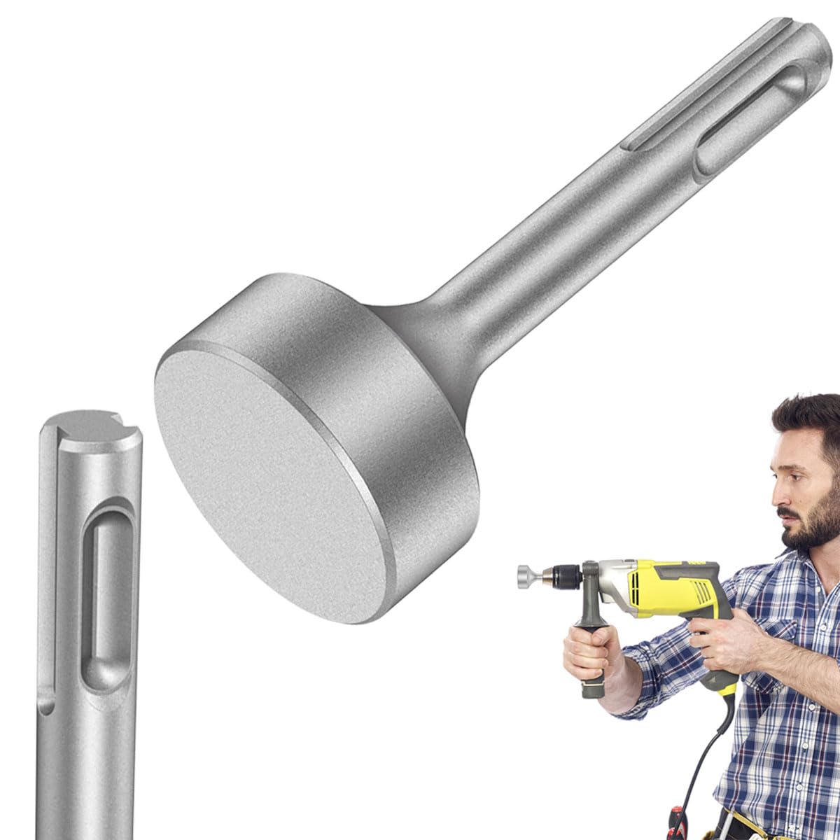 SDS Plus Ground Rod Driver for Hammer Drills, Heavy Duty