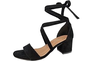 Strappy Delightful Tie-Up Block Heels