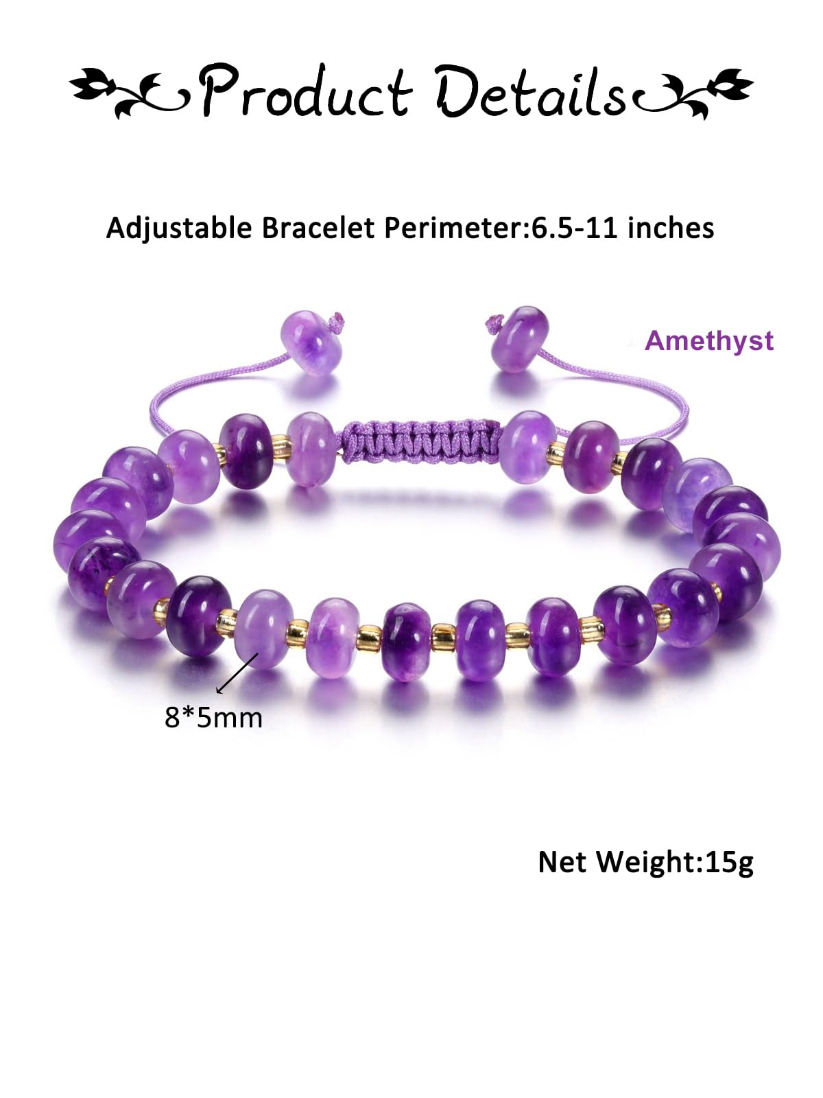MOCHAMIK Pulsera de Cristal curativo de Chakras para Mujer, Pulsera de Cuentas de Piedras Preciosas Naturales de 7 Chakras, joyería Espiritual, Regalos para Mujeres, su Aniversario de cumpleaños