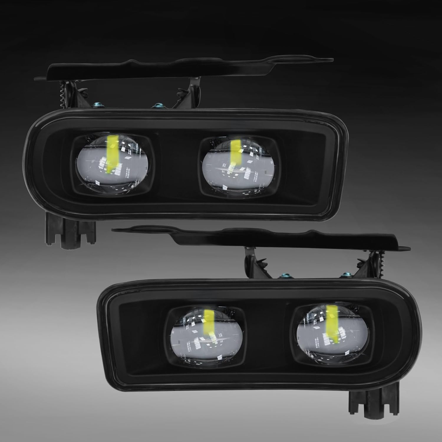 Led Fog Lights for 2002-2006 Cadillac Escalade/EXT, 03 04 05 06 Escalade ESV Led Fog Lamps 1 Pair Clear Lens