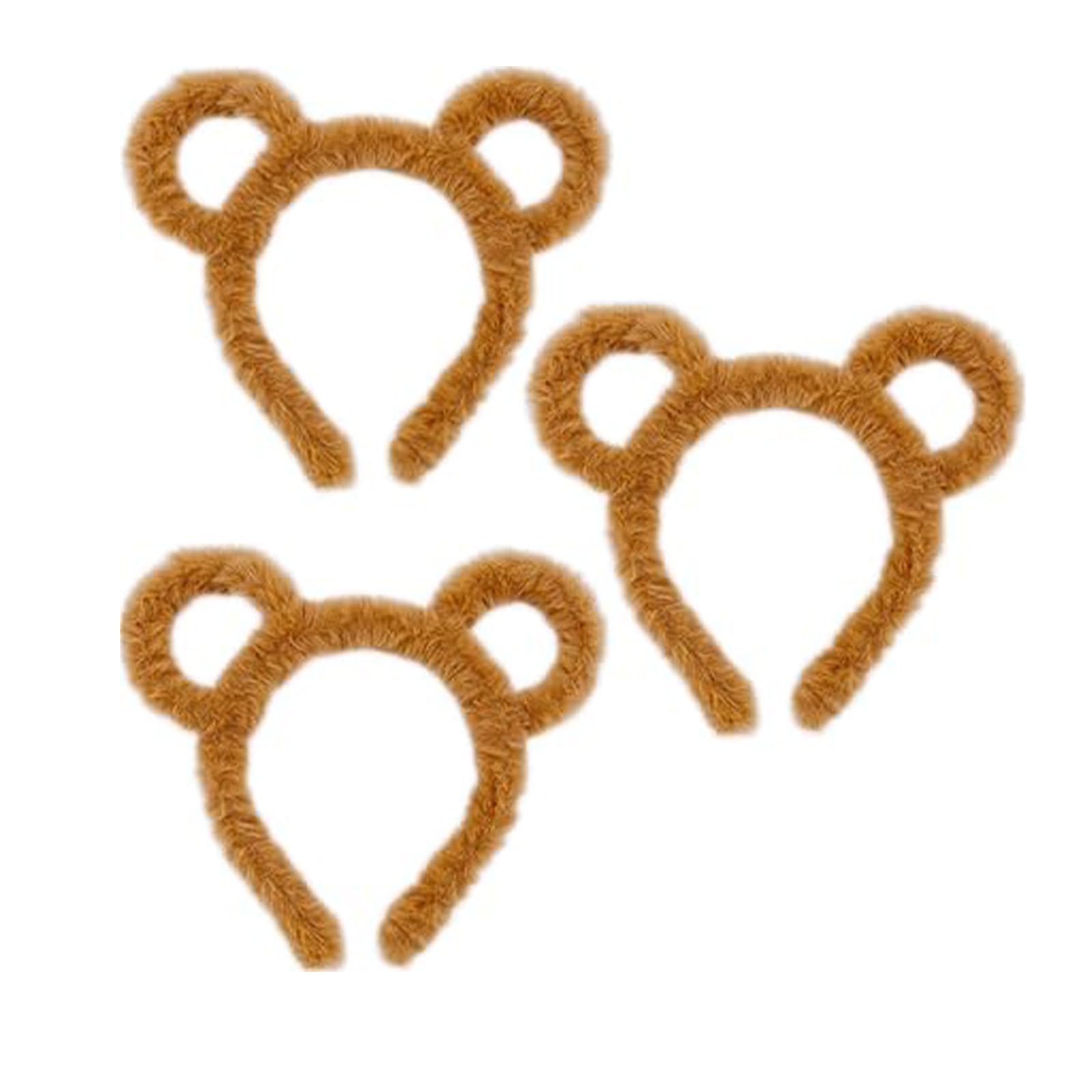 Maxtonser Plush Bear Headbands Adjustable Hairbands For Cosplay Festival Gatherings Themed Parties Halloween Accessories