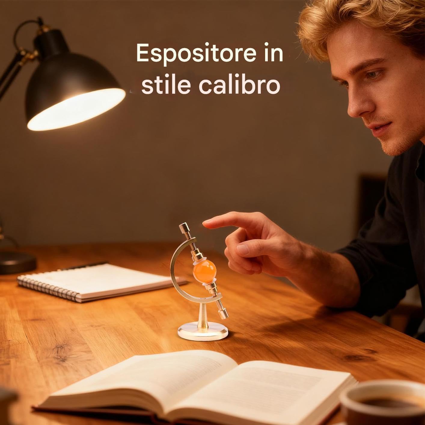 Supporti per Cristalli da Esposizione - Base Regolabile per Minerali,Con Clip Imbottita Di - Per Campioni Gemme Fossili Oggetti Da Collezione Arte Artigianato Libreria Tavolo