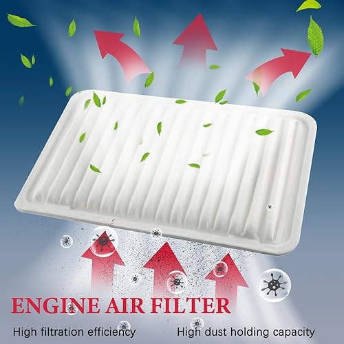 Miniatura 2 de Filtro de aire del motor, (CA10169) Filtro de aire compatible con modelos seleccionados de Toyota, Lexus, Pontiac y Scion con OE 17801-31120