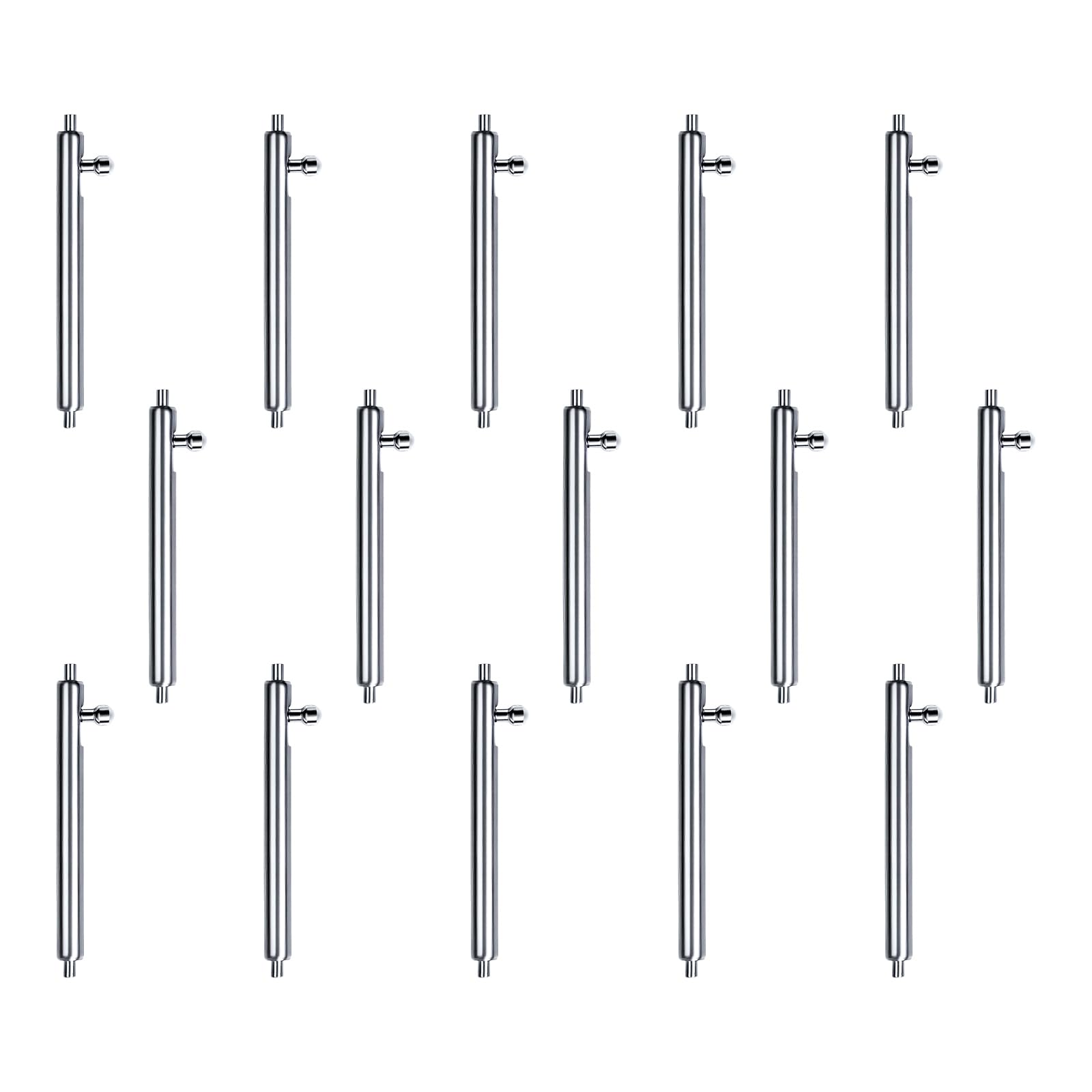 Tsophreniq 15Pcs Watch Strap Watchband Tubes Pins Repairing Tool Replacement Accessories Watchband Tubes Pins Strap Stainless Steel Spring Rod