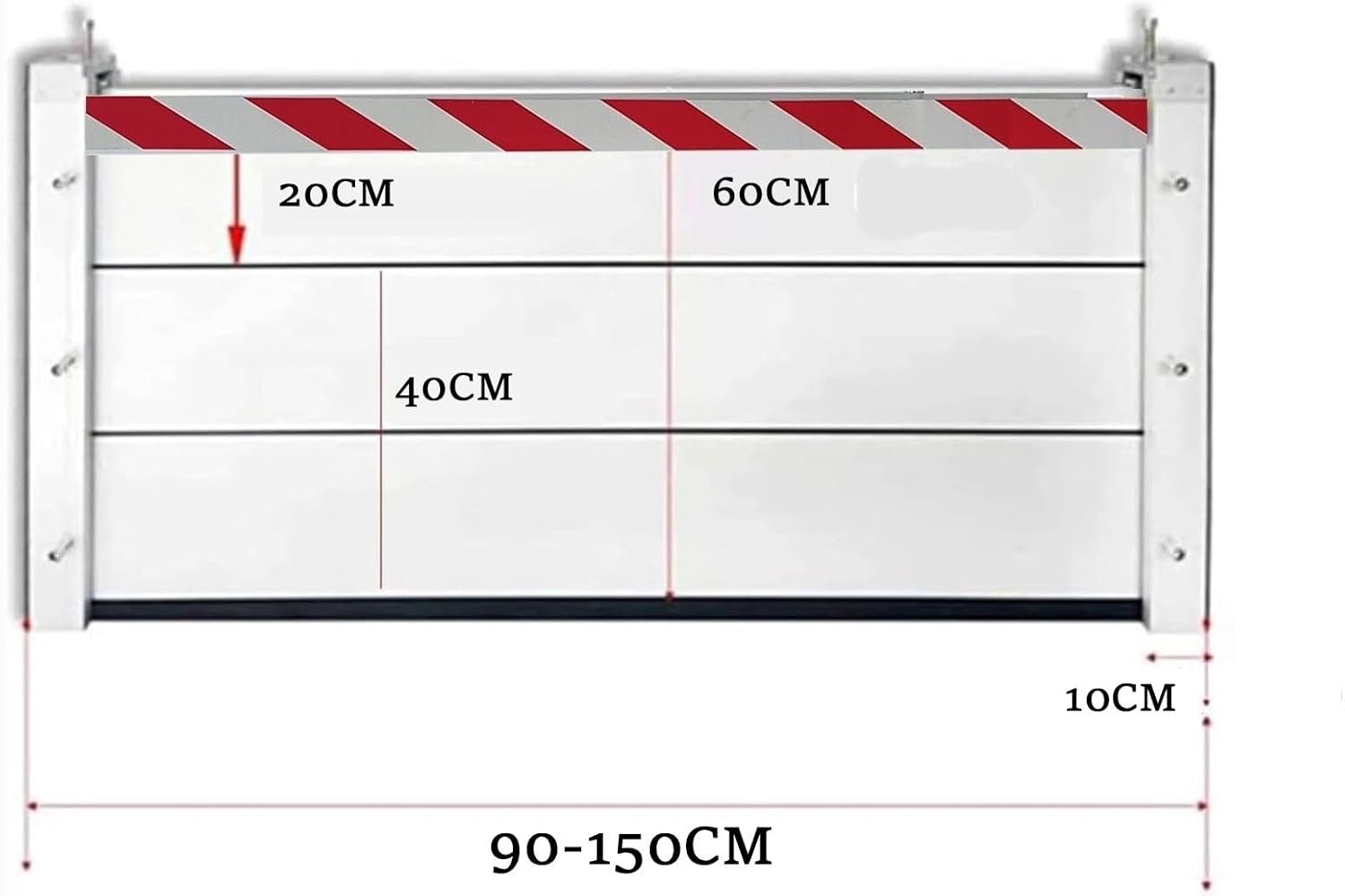 Flood Barrier Components Diagram