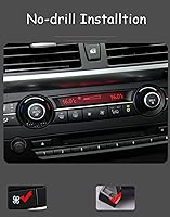 Vista 4 de Moonlinks Botón de velocidad del ventilador de repuesto para interruptor de ventilador de control de calentador de CA para BMW X5 E70 2006-2013BMW