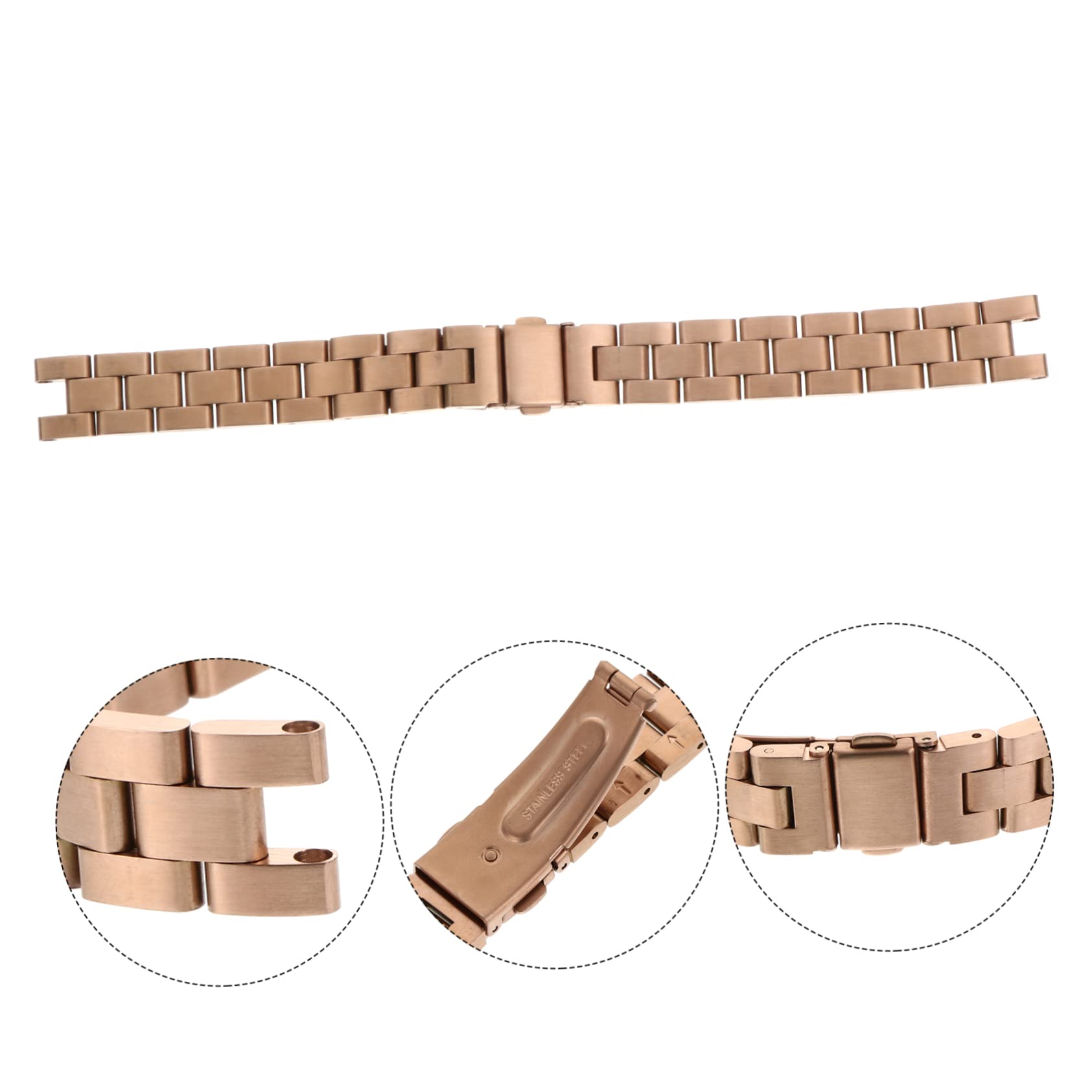 2piezas Correa De Inoxidable Para Smartwatch y Elegante Para Mujeres Diseño Cómodo y Luxuoso