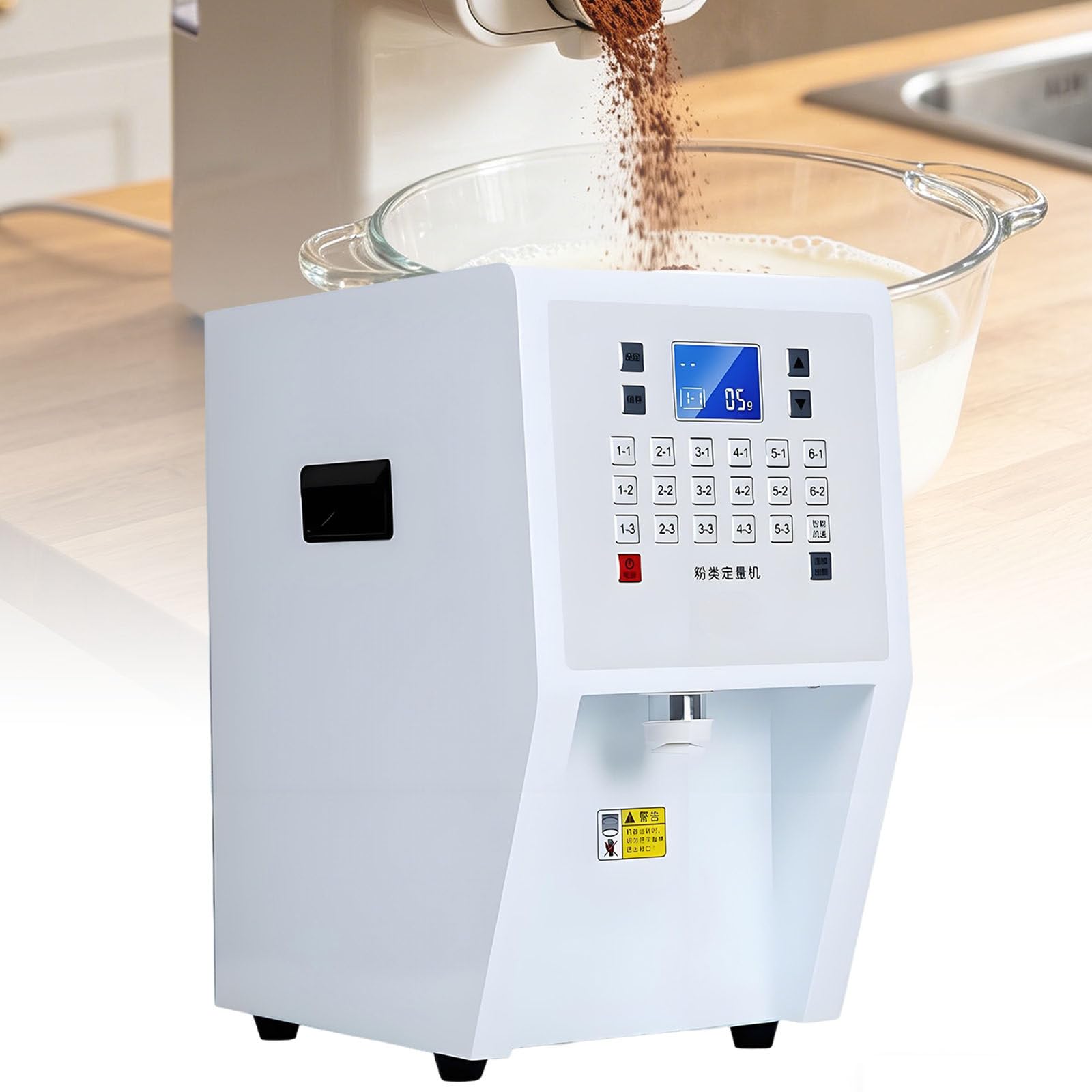 Ymnogjie Multicolor Multifunction Automatic Fruit Powder Dispenser | Commercial Bubble Tea Syrup Dispenser | For Creamer,Sugar,Cocoa,Coffee