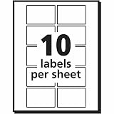 Avery® Self-Adhesive Removable Labels, 1 x 1.5 Inches, White, 500 per Pack (05434) – view 4