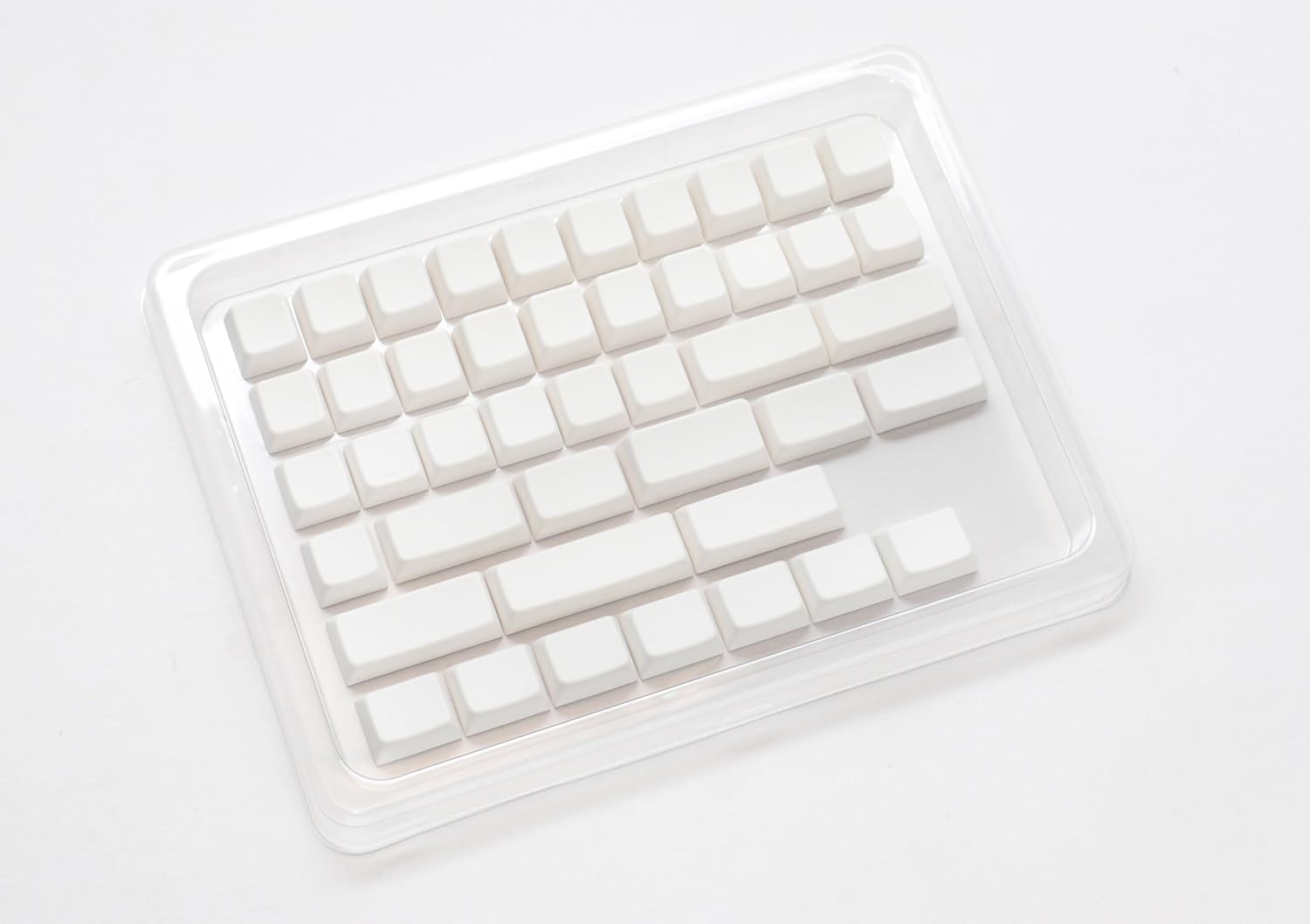 Ducky White Blank 132 Key MDA Profile PBT Keycap Set