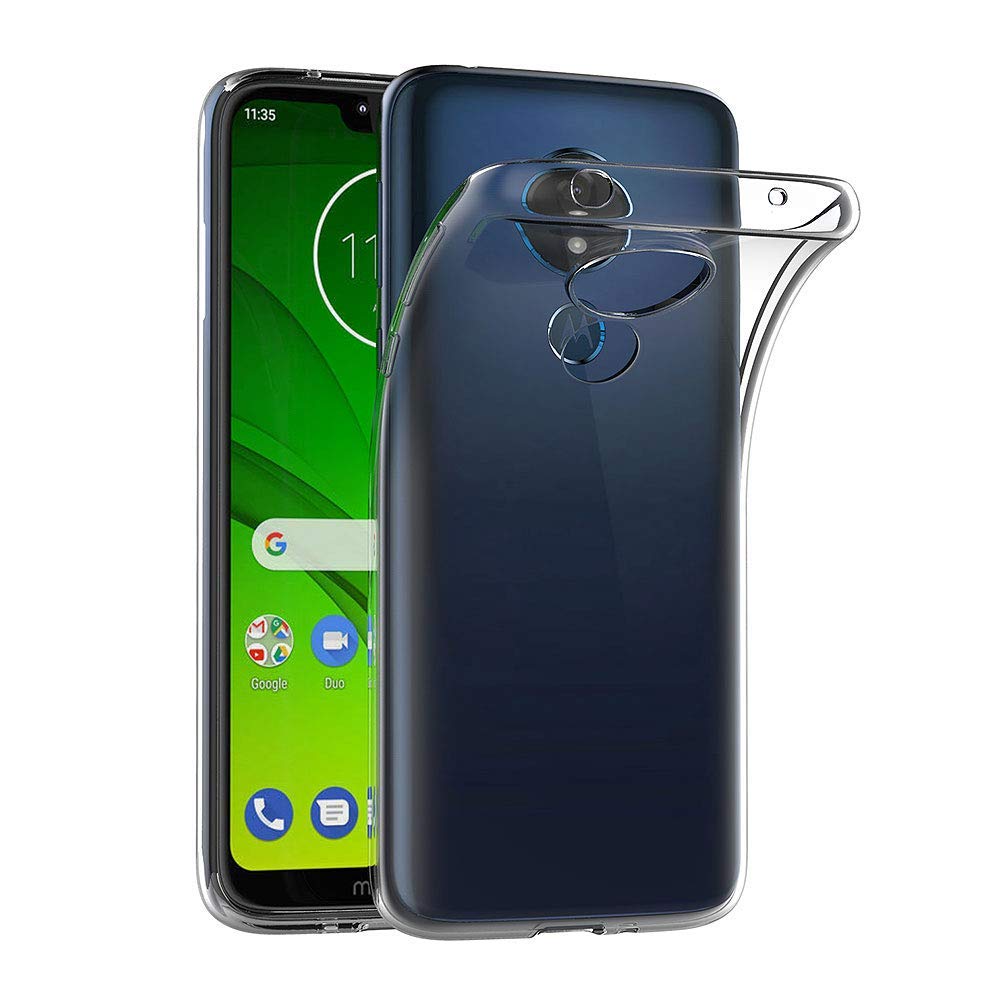 MaiJinCase for Motorola Moto G7 Power (6.2 inch) Soft TPU Rubber Gel Bumper Transparent Back Cover