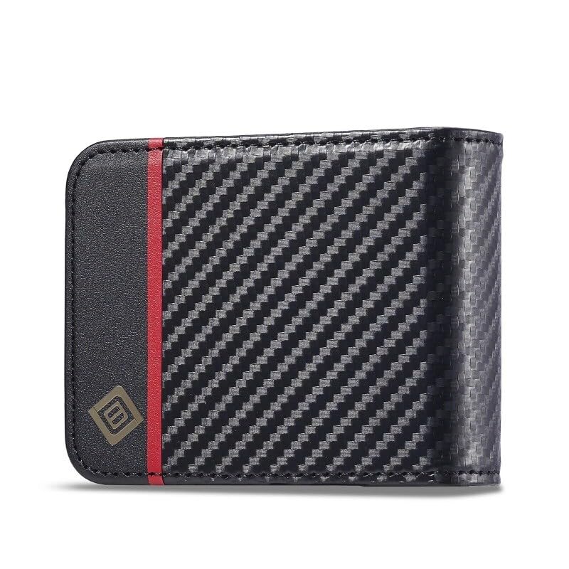 Coque en cuir de fibre de carbone Samsung Galaxy Z Flip 4 étui de protection noir horizontal