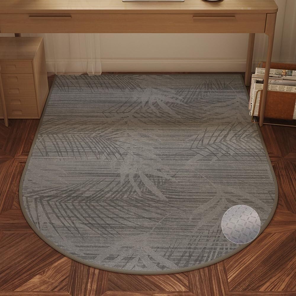SSDDLZEQ Premium durable range Arched Office Chair Mat – For Protecting Carpets And Hardwood Floors(Leaf Shadow,100x140cm)
