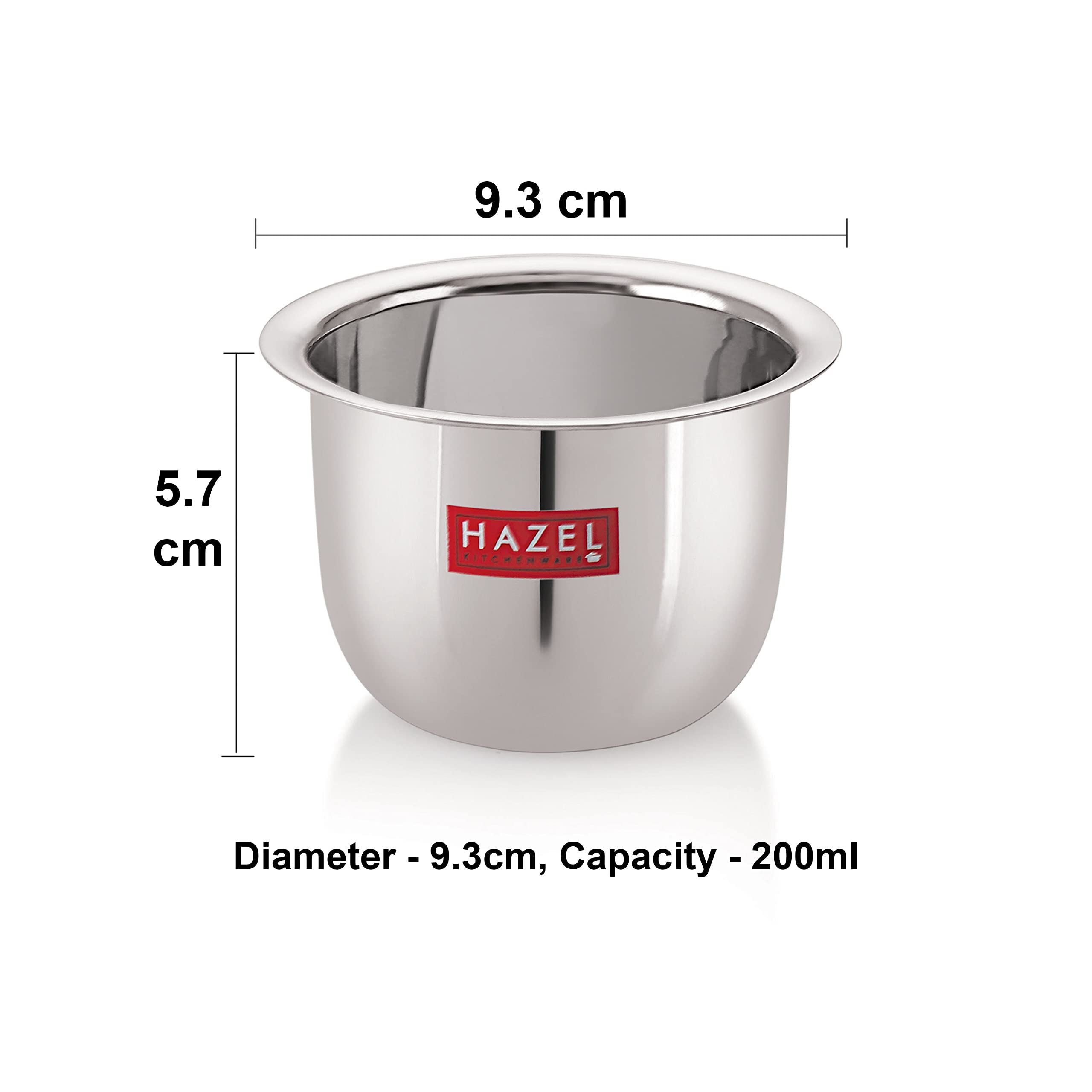 HAZEL Stainless Steel Tea Glasses - Set of 6 -4 HAZEL Stainless Steel Tea Glasses - Set of 6 -4