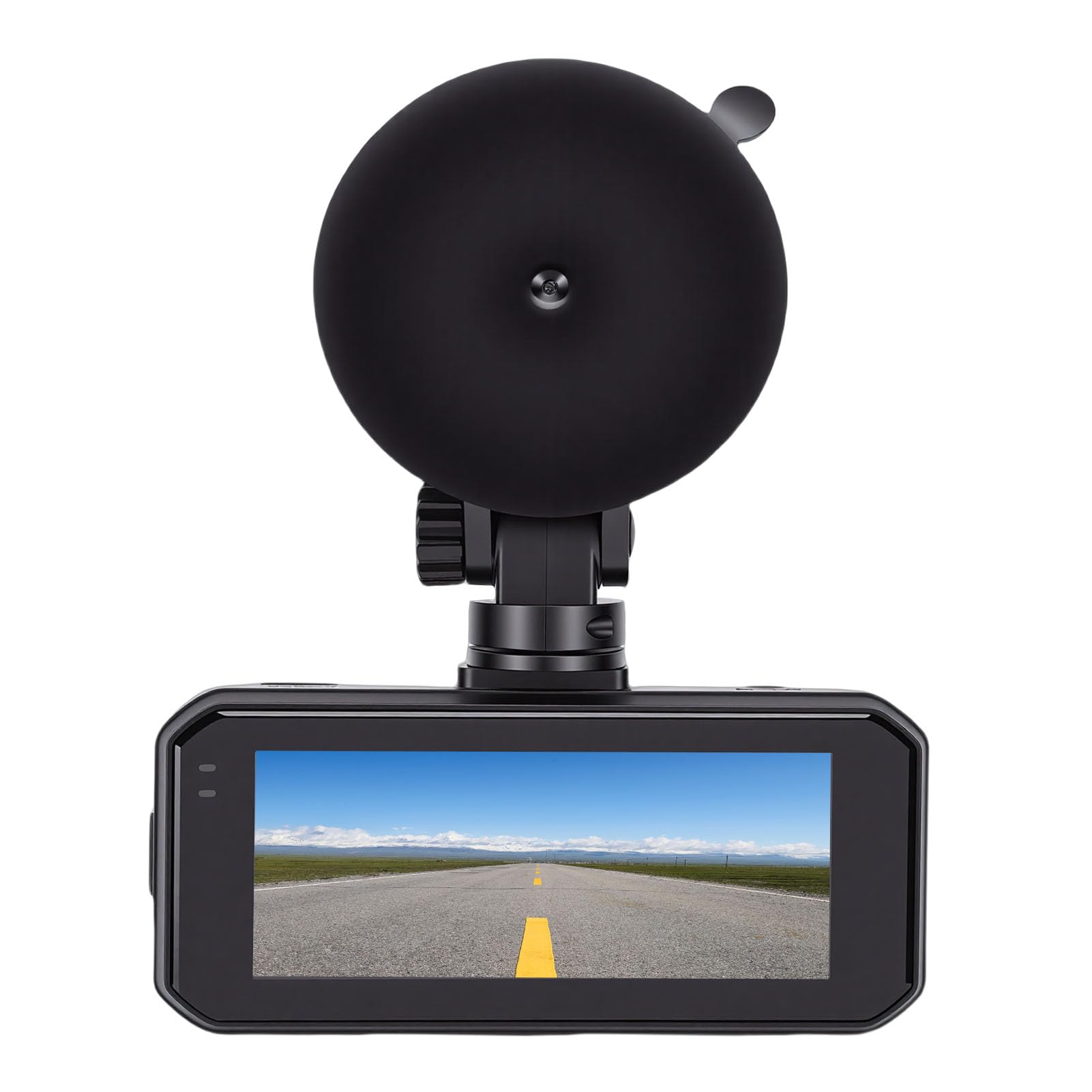 Kamera Samochodowa z Przodu 4K z Tyłu 1080P, Rejestrator Jazdy Samochodem z 3,0-calowym Ekranem Kontrola Aplikacji Wi-Fi Wykrywanie Kolizji Nagrywanie w Pętli G-Sensor Blokada