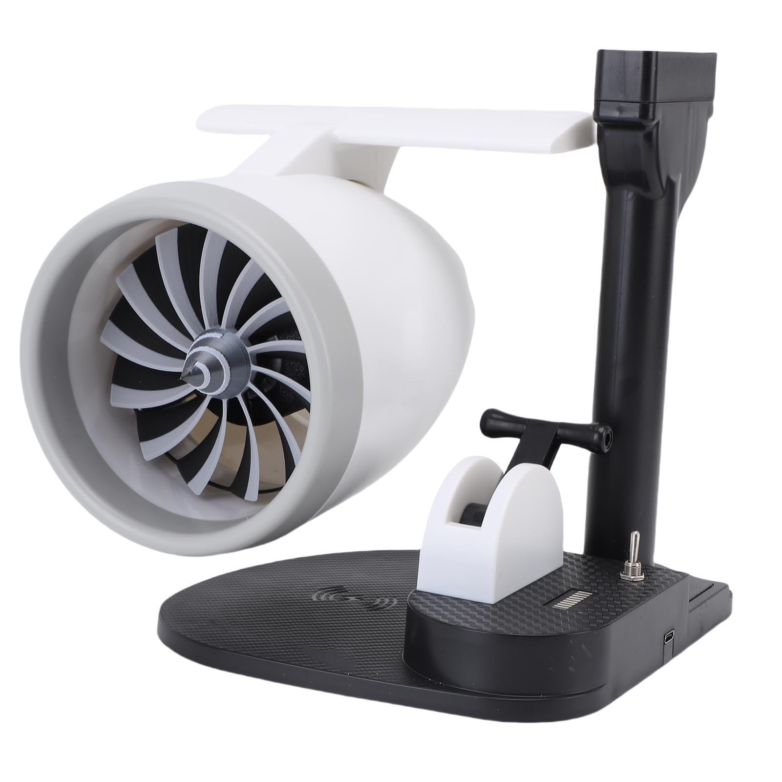 GOWENIC Ventilador de Escritorio Definitivo con Humidificador 3 en 1, Ventilador con Forma de Motor de Velocidad Ajustable de 4000 Rpm para Escritorio de Oficina, Ideal para Uso en el Hogar y la