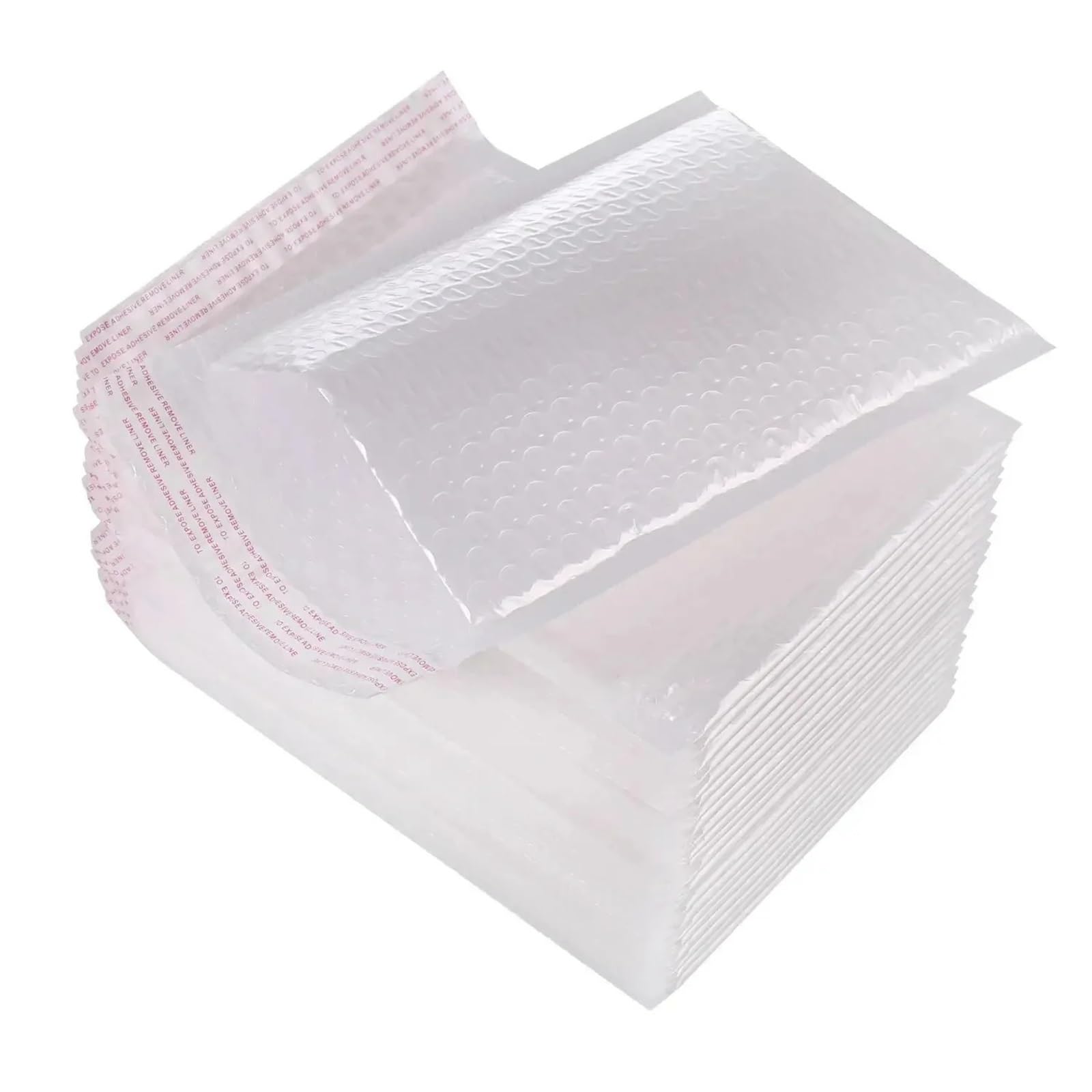 piccola borsa per la spedizione Buste imbottite bianche con bolle d'aria for imballaggio autosigillanti(C-100PCS)