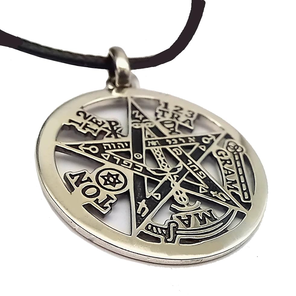 EKONAT JOYERIA PERSONALIZADATetragramaton plata de ley grande - tetragramaton colgant - Pentagrama colgante - Amuleto protección - tetragramaton colgante