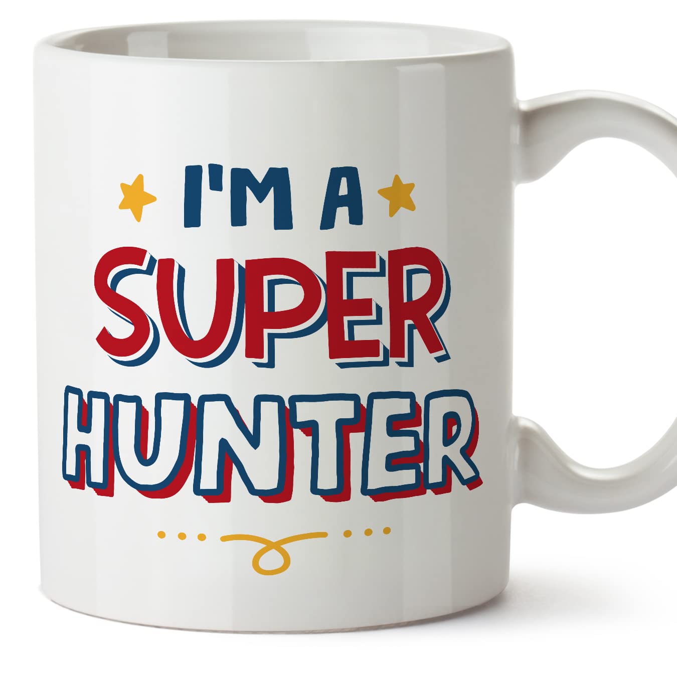 MUGFFINS Hunter Mug - in English - I'm Super - Funny Gift for Colleagues - Ceramic 11oz Mug โ image 1