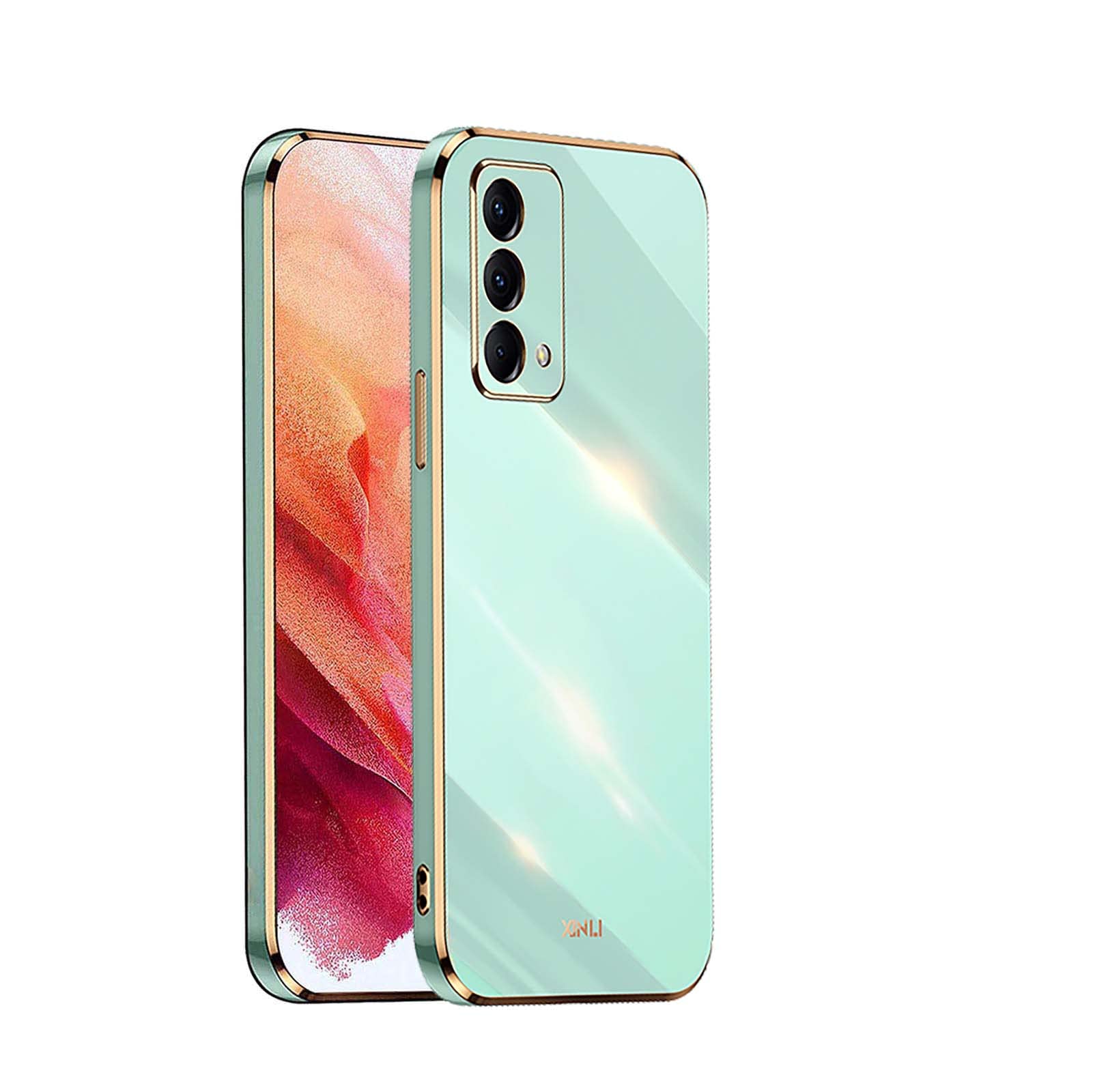 Custodia Trasparente Per Realme GT Master Edition | Ultrasottile, Doppio Strato PC+TPU, Antiurto, Verde - 5