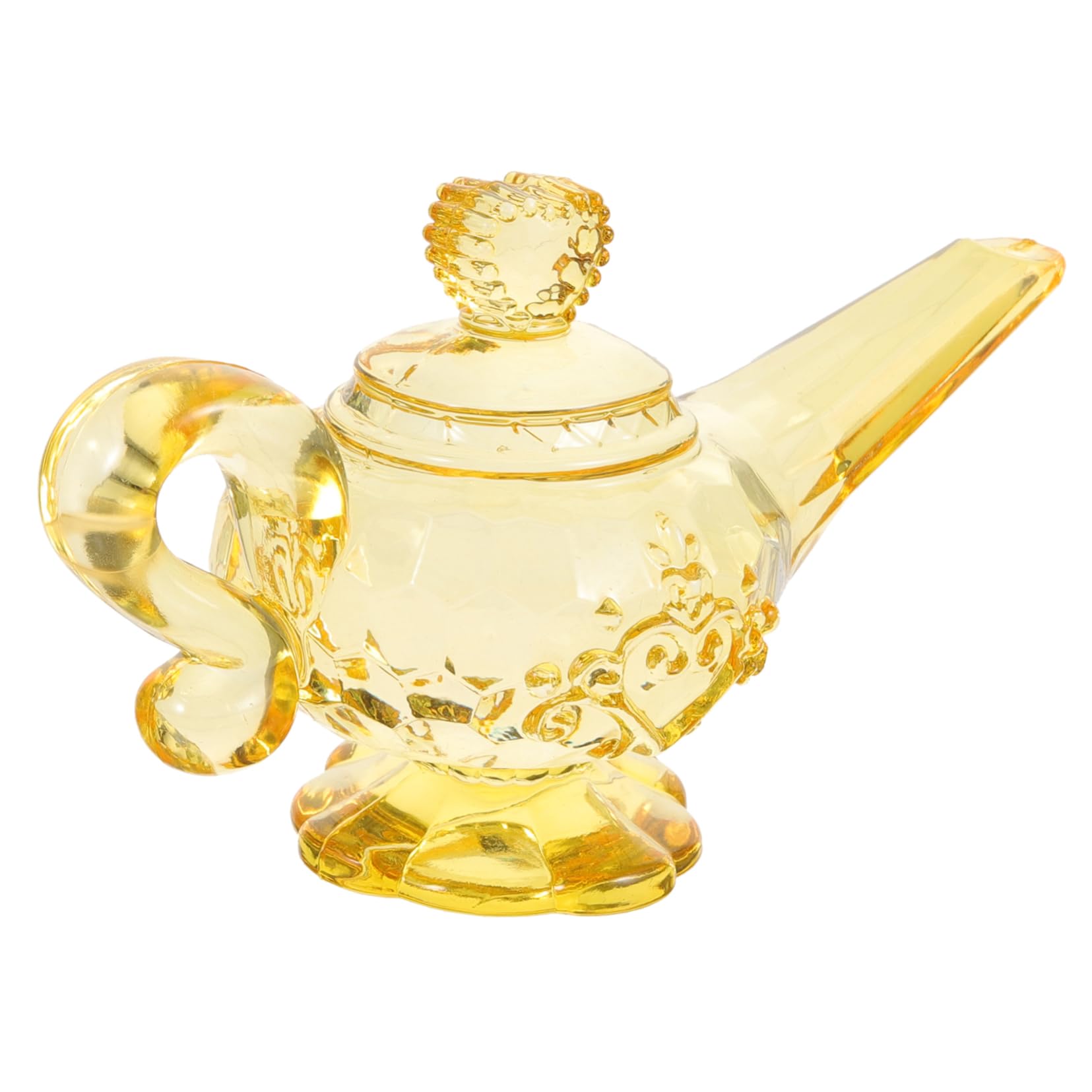 Amosfun Children's Transparent Acrylic Lamp Ornament Ma-gic G-enie Lamp Light Mood Light Lamp Tabletop Decoration The Wishing Lamp Model Decoration Desk Lamp Large